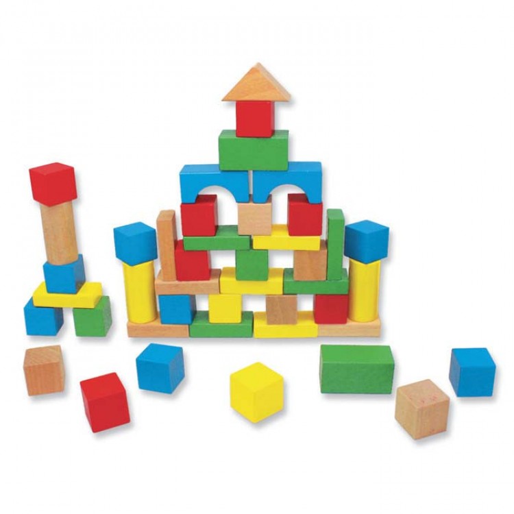 Пино коцки блокови (50 парчиња)